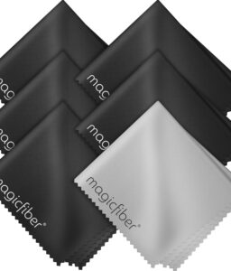 MagicFiber Microfiber Cleaning Cloth, 6 Pack - Premium Cloth for Glasses, Lens, Screens & More