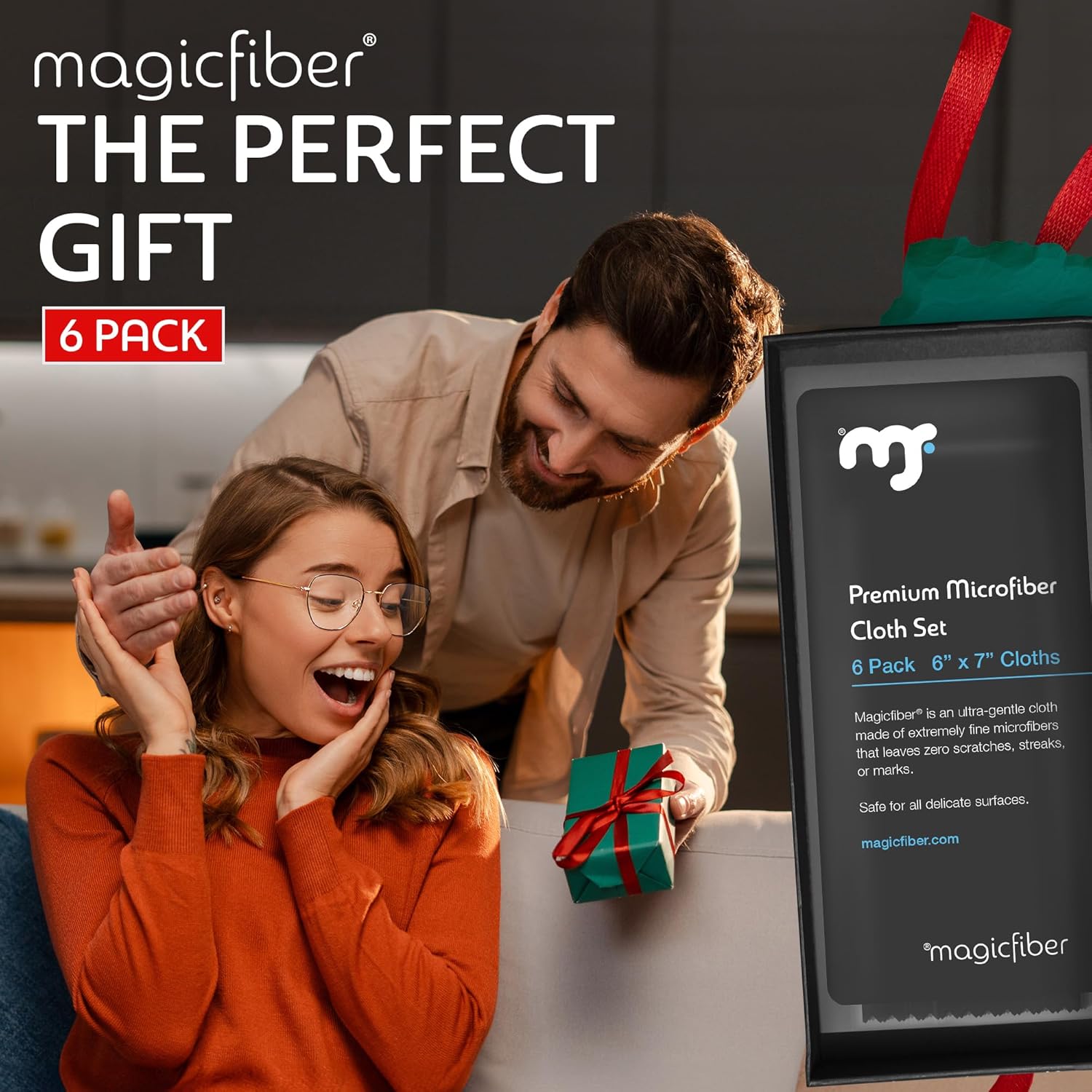 MagicFiber Microfiber Cleaning Cloth, 6 Pack - Premium Cloth for Glasses, Lens, Screens & More - Image 6
