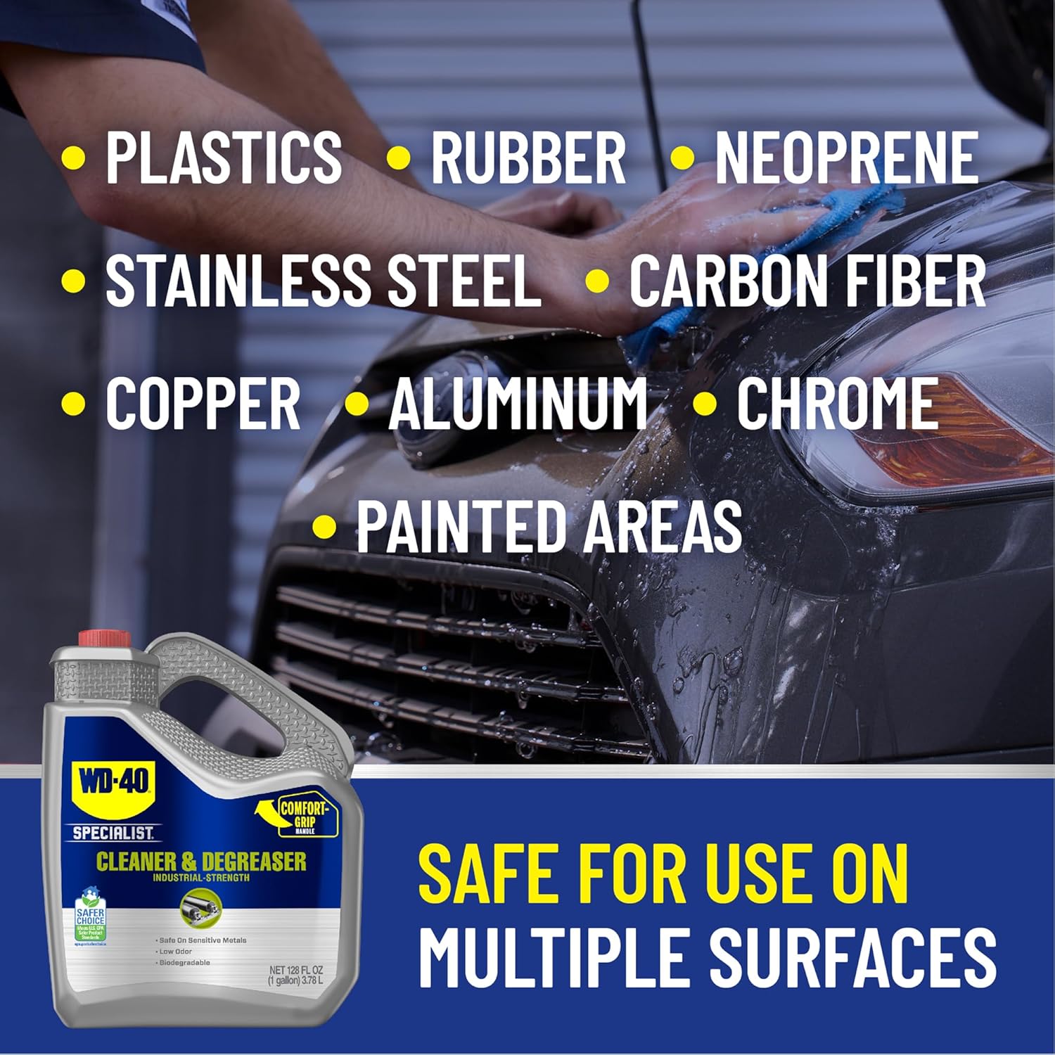 WD-40 Specialist Cleaner & Degreaser, Multi-Surface Cleaning Solution, One Gallon - Image 4