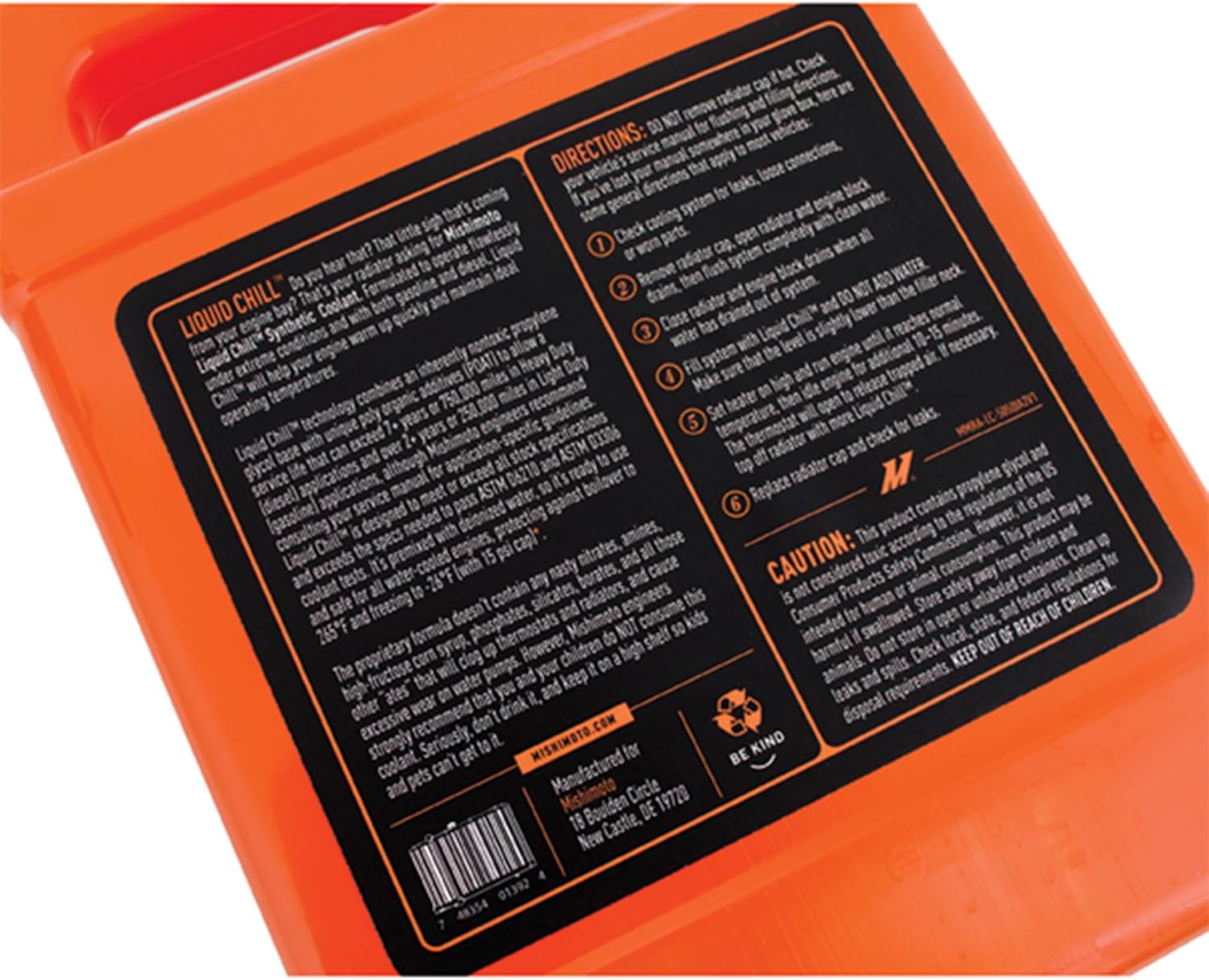 Mishimoto MMRA-LC-5050F Liquid Chill Premixed Synthetic Engine Coolant, 1 Gallon, Orange - Image 6