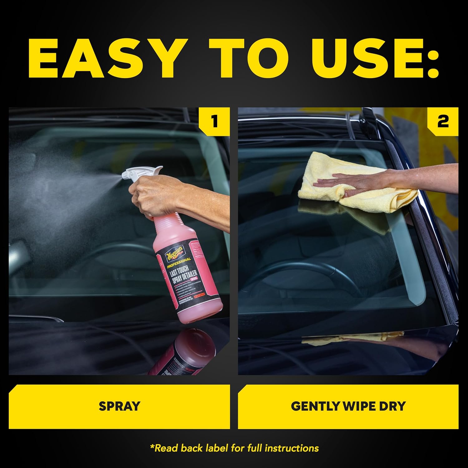 Meguiar's D15501 Last Touch Spray Detailer, Great for Use as Clay Lubricant, creates a Showroom Shine, Removes Dust, Smudges, Fingerprints and More, Versatile Use and Enhances Protection, 1 Gallon - Image 7